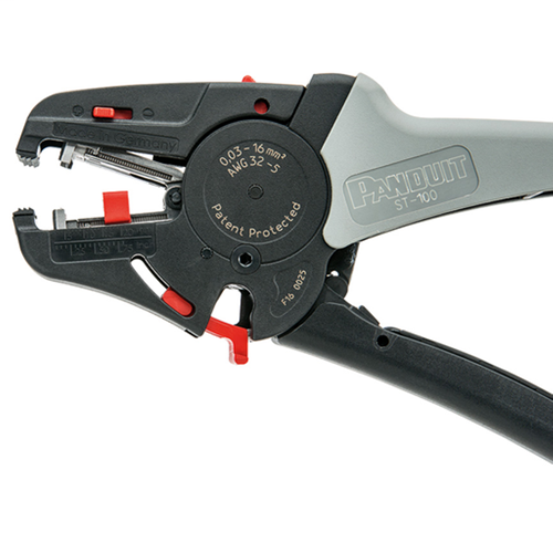 Self-Adjusting Wire Cutter and Stripper Pan-Term Black/Gray ST-100