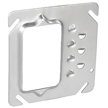 4 Inch Square Single Gang Offset Device Ring 1/4 Inch Raised 52C10 (pack of 50)