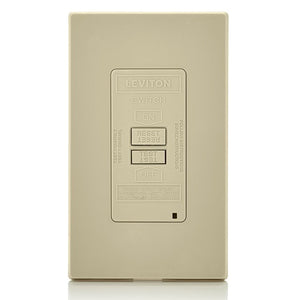 20A 125V SmartlockPro Blank Face GFCI Receptacle Ivory GFRBF-I