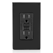 Leviton 15A 125V SmartlockPro GFCI Receptacle Black GFTR1-E