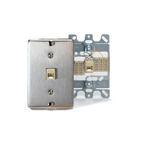 Telephone Wall Phone Wallplate Stainless Steel C0256-SS
