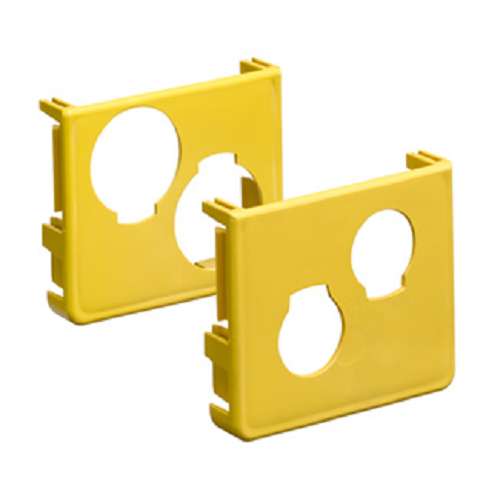 2x2 Fiber Raceway End Cap Yellow S2END-20D