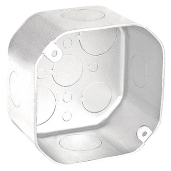 4 Inch Plenum Octagon Box 2-1/8 Inch Deep Stainless Steel 54171-SVTSS (Pack of 25)