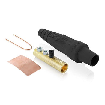 Leviton 300A 600V Female Plug Double Set Screw Termination Black 16D31-UE