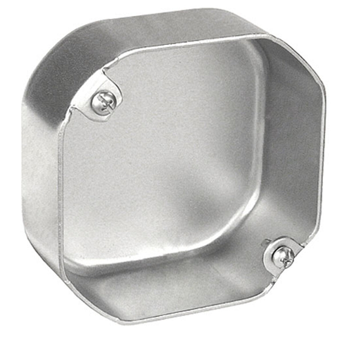 4 Inch Blank Octagon Box 1-1/2 Inch Deep No Knockouts 54151-BLNK (Pack of 50)