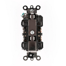 Leviton 15A 125V Decora Plus Duplex Receptacle Outlet Black 16262-E