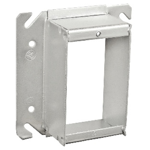 4 Inch Square One Gang Device Tile Ring 1/2 Inch Raised 52C13SQ (pack of 50)