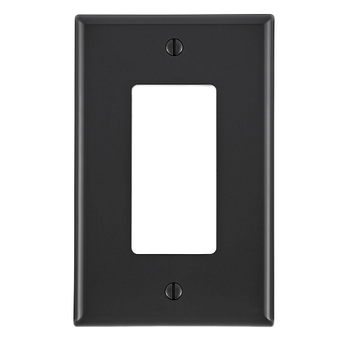 1 Gang Decora Wallplate Midway Size Black PJ26-E