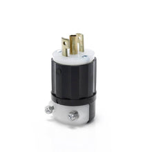 15A 125V Mini Locking Plug Black And White ML2-P