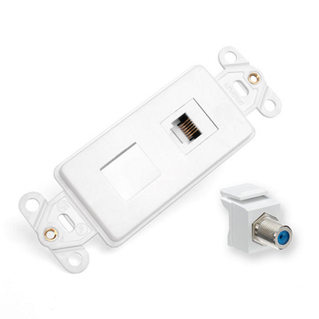 Decora Telephone and Video Insert Kit White 41658-W