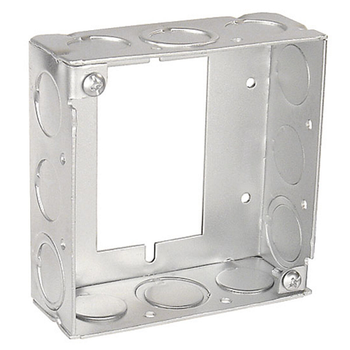 4 Inch Square Extension Adapter Ring Welded 1-1/2 Inch Deep With Knockouts 53151-SUB (Pack of 60)