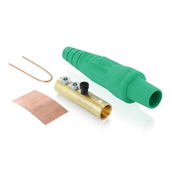 Leviton 300A 600V Female Plug Double Set Screw Termination Green 16D31-UG