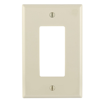 1 Gang Decora Wallplate Midway Size Light Almond PJ26-T