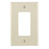 Leviton 1 Gang Decora Wallplate Midway Size Light Almond PJ26-T