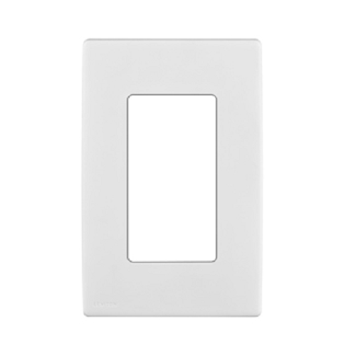 1-Gang Screwless Snap On Wallplate White REWP1-WW