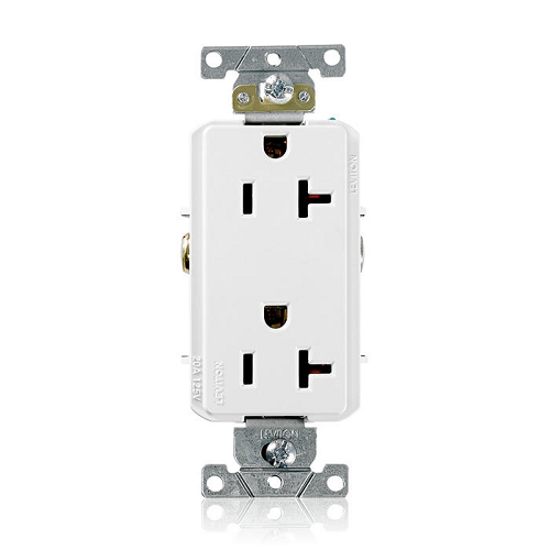 20A 125V Decora Plus Duplex Receptacle Outlet White 16342-W