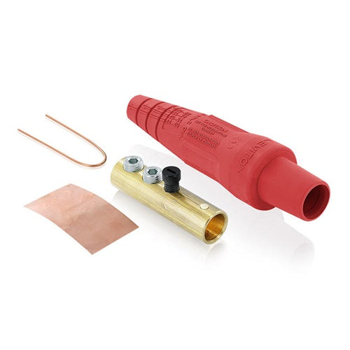 Leviton 300A 600V Female Plug Double Set Screw Termination Red 16D31-UR