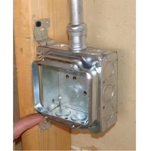 4 Inch Square Two Gang Device Ring 2 Inch Raised 52C25 (pack of 100)
