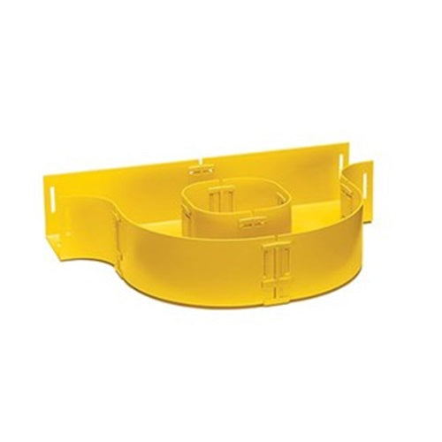 4x8 Fiber Storage Loop Inline Yellow S8FSL-INL