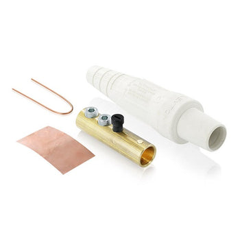 Leviton 300A 600V Female Plug Double Set Screw Termination White 16D31-UW