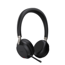 1208613 Yealink BH72-WCS-BLK-UC Headset in Black With Charging Stand
