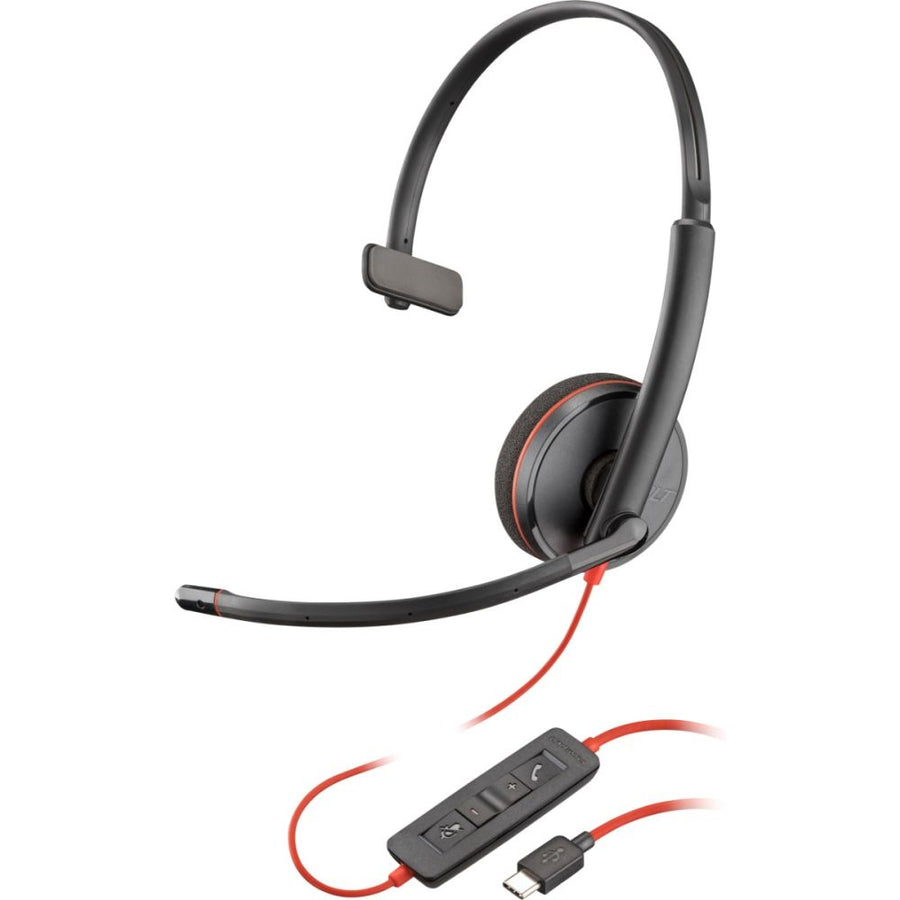 209748-101 Plantronics Blackwire 3210 Monaural Corded USB-C Headset