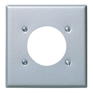 2-Gang Power Receptacle Wallplate Stainless Steel S701-40