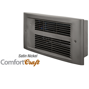 120V 1750W Fan Driven Wall Heater Satin Nickel