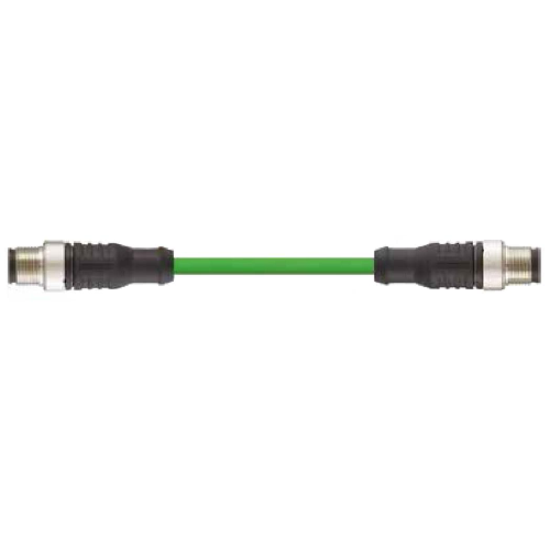 Igus M12 D-Coded 4 Pin A/B Connector Harnessed Profinet Cable