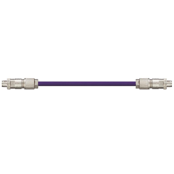 Igus CAT9341010 26 AWG 4P M12 X-Coded A/B Connector Phoenix Contact PVC Harnessed CAT6A Cable