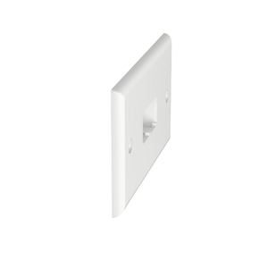 2 Port Mini-Com Classic Series Faceplate Horizontal Module ABS CFPH2WH