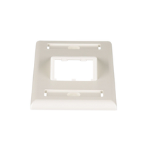 2 Port Mini-Com Classic Series Vertical Sloped Faceplate ABS Label Pocket CFPSL2IWY
