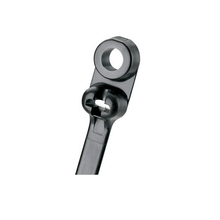 15.6x0.185 Dome-Top Barb Ty Clamp Cable Tie #10 (M5) Screw UV Nylon 6.6 BC4S-S10-C0 (Pack of 100)