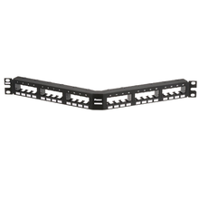 Mini-Com Flush Mount Angled Modular Patch Panel