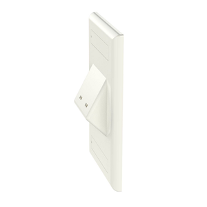 2 Port Mini-Com Classic Series Vertical Sloped Faceplate ABS Label Pocket CFPSL2WHY