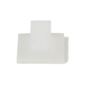 1.46x1.24x0.52 Bevel Entry Wire Clip Rubber Adhesive Tape Nylon 6.6 BEC38-A-L (Pack of 50)