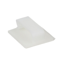 1.46x1.24x0.52 Bevel Entry Wire Clip Rubber Adhesive Tape Nylon 6.6 BEC38-A-L (Pack of 50)