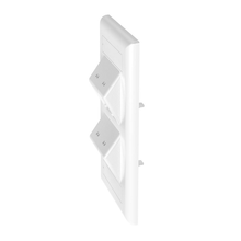 4 Port Mini-Com Classic Series Vertical Sloped Faceplate ABS Label Pocket CFPSL4WHY