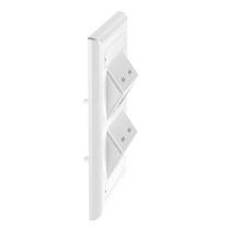 4 Port Mini-Com Classic Series Vertical Sloped Faceplate ABS Label Pocket CFPSL4WHY