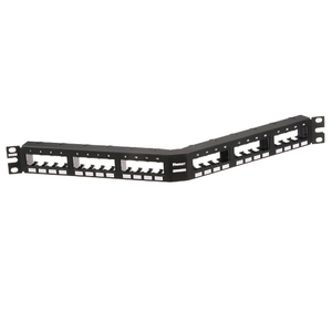 Mini-Com Flush Mount Angled Modular Patch Panel