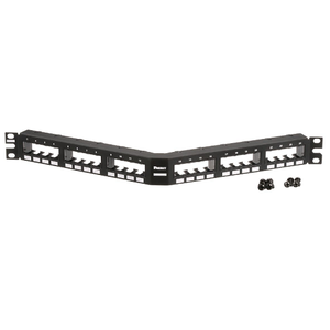 Mini-Com Flush Mount Angled Modular Patch Panel