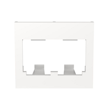 2 Port 1/2 Size Mini-Com Flat Modular Insert Faceplate Frame Mount CHF2WH-X (Pack of 10)