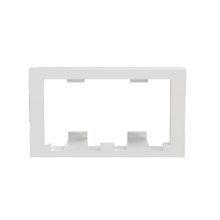 2 Port 1/3 Size Mini-Com Flat Modular Insert Faceplate Frame Mount CHF2MWH-X (Pack of 10)