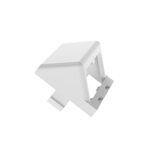 2 Port 1/2 Size Mini-Com Modular Insert Sloped Mount Faceplate Frame CHS2WH-X (Pack of 10)