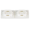 1x1 4 Way Cable Tie Mount Nylon 6.6 Rubber Adhesive Tape ABM100-A-C (Pack of 100)