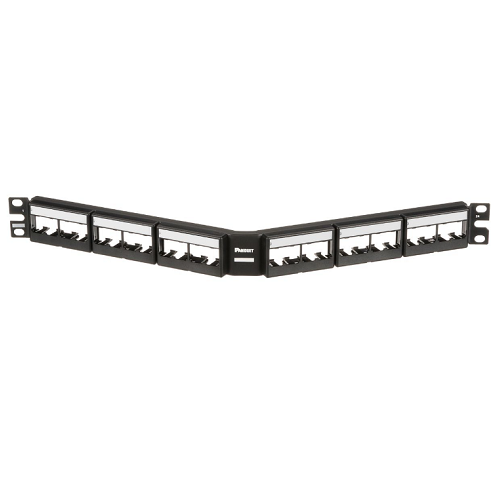 Mini-Com Faceplate Modular Angled Patch Panel W/ label