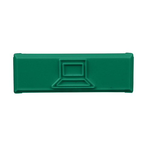 0.56x0.18 Plastic Snap Icon Data Image Faceplate ABS CIDGR-C (Pack of 100)