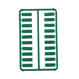 0.56x0.18 Plastic Snap Icon Data Image Faceplate ABS CIDGR-C (Pack of 100)
