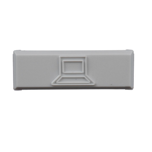 0.56x0.18 Plastic Snap Icon Data Image Faceplate ABS CIDWH-C (Pack of 100)