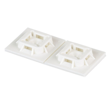 1x1 4 Way Cable Tie Mount Nylon 6.6 Rubber Adhesive Tape ABM100-A-D (Pack of 500)